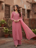 Dusty Rose Ring Work Kurta Set