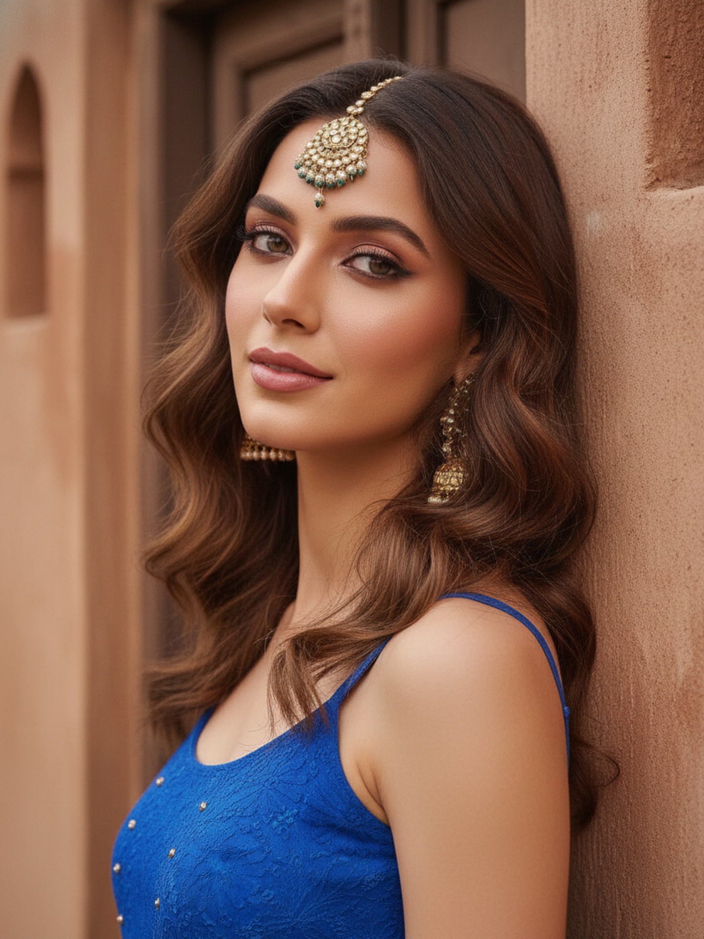 Ocean Water Strappy Ombré Chikankari Kurta Set (Set of 3)