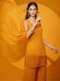 Mango Chikankari Short Kurta Set