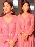 Rose Gold Chikankari Kurta Set (set of 3)