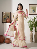 Athena Chikankari & Lace Kurta Set (Set of 3)