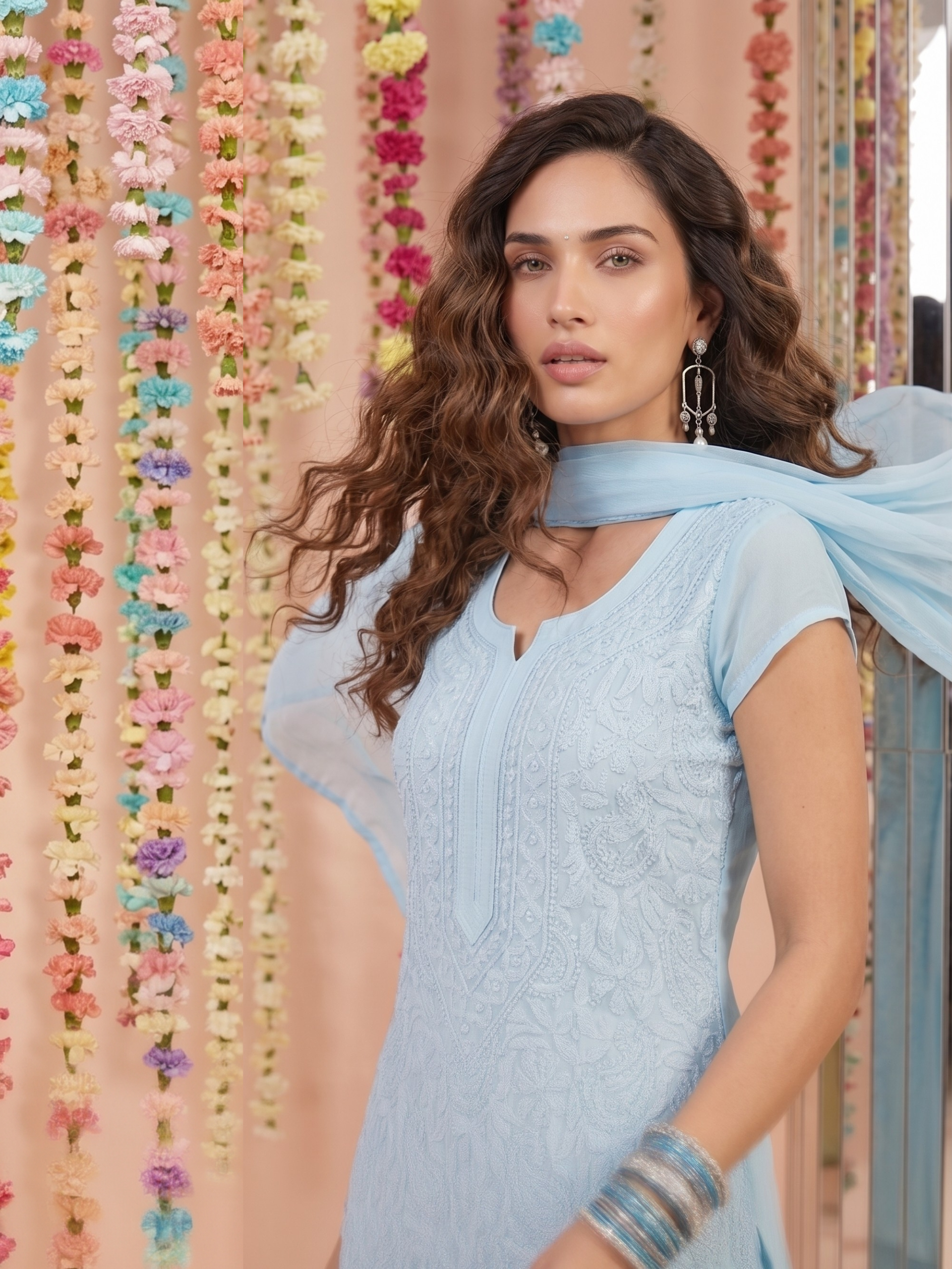 Dolce Chikankari Kurta Set (Set of 3)