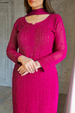 Amaris Mellow Rose Chikankari Kurta Set