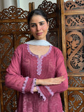 Blush Orchid Mauve Chikankari Short Kurta