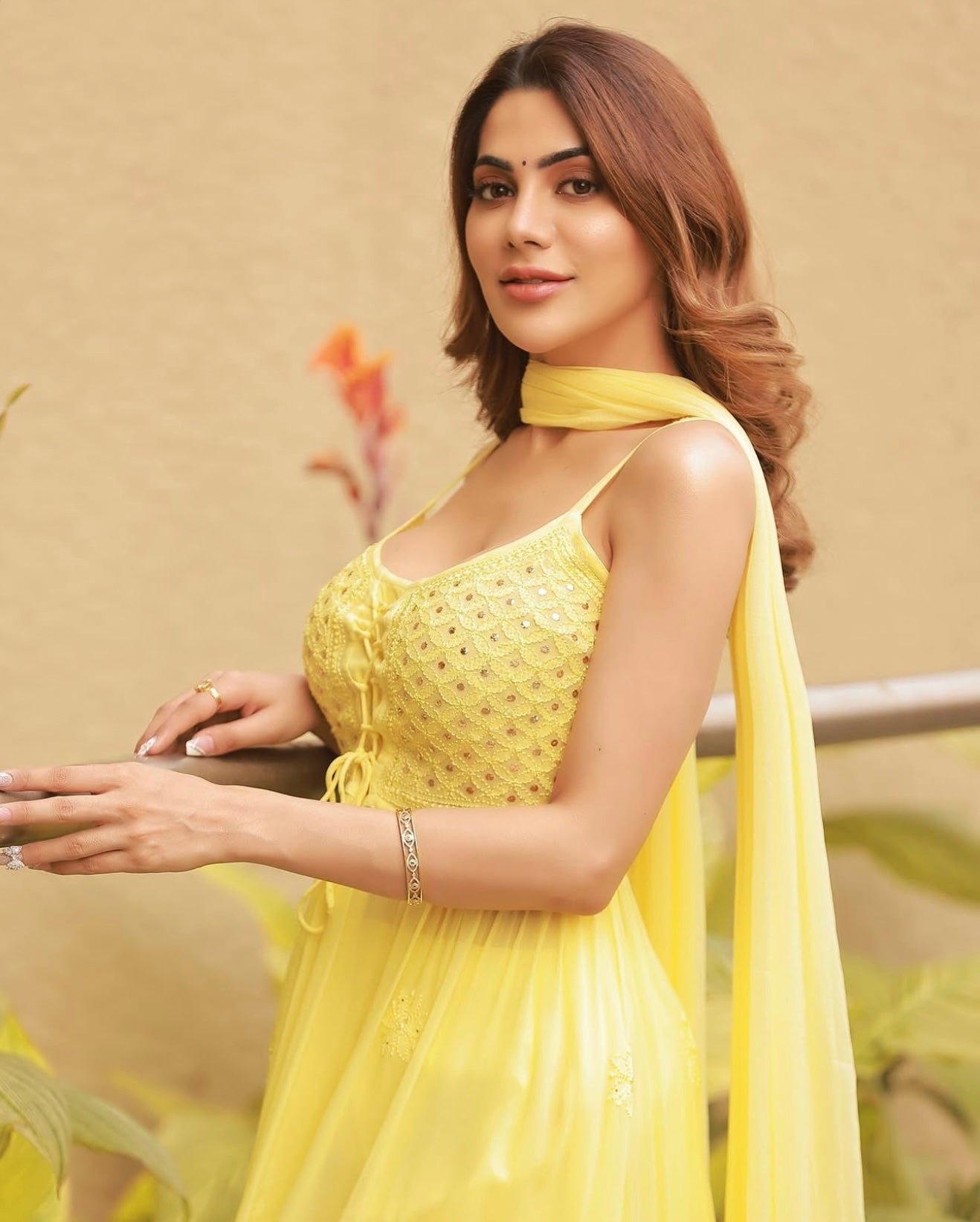 Sugar Cookie Anarkali Chikankari Kurta