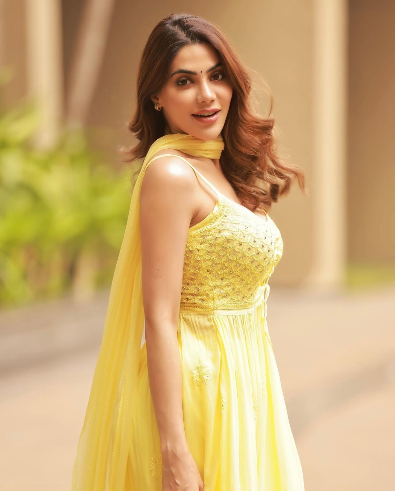 Sugar Cookie Anarkali Chikankari Kurta