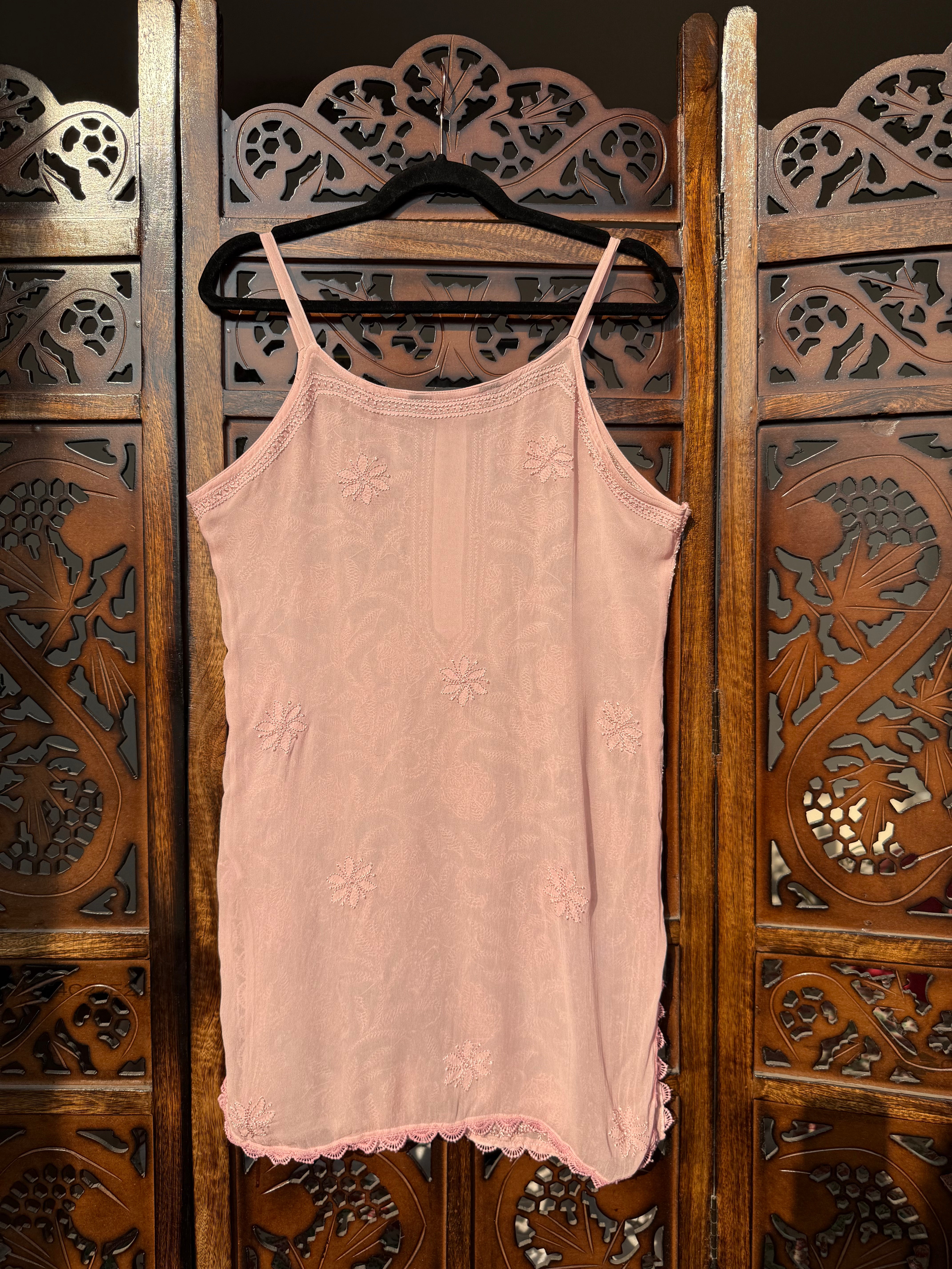 Grapefruit Summer Sorbet Chikankari Short Kurta