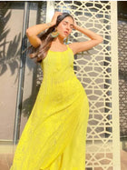 Illuminating Chikankari Strappy Kurta Set