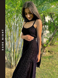 Dark Hues Strappy Chikankari Kurta Set