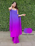 Strappy Ombré Chikankari Kurta Sets