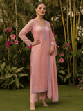 Elysia Pink Chikankari Kurta Set (Set of 3)