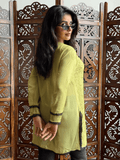 Mystic Olive Chikankari Short Kurta
