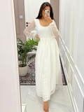 Pearl White Chikankari Anarkali Kurta