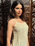 Lemon Cheesecake Summer Sorbet Chikankari Short Kurta