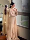 Caramel Dolce Chikankari Mastani Anarkali Set