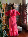 Sunrise Pink Chikankari & Mukaish Ring Work Kurta