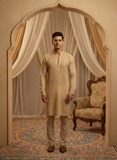 Silkstone Mens Chikankari Hand-embroidered Kurta